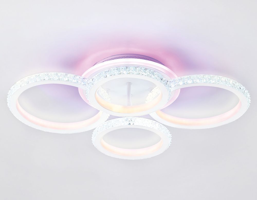 Ambrella Потолочный светодиодный светильник с RGB подсветкой и пультом Original FA9524
