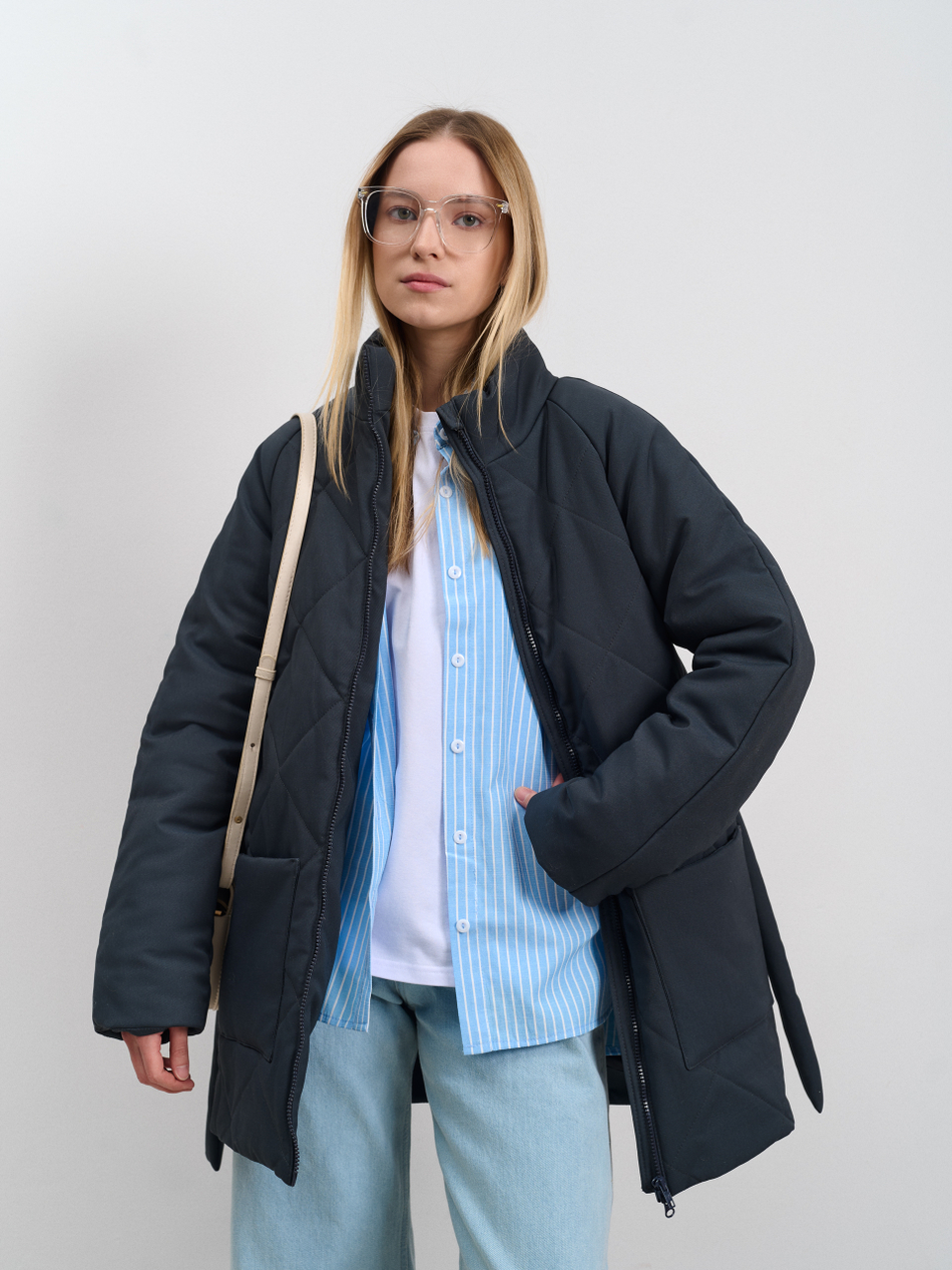 Куртка женская демисезонная "Баланс" серый