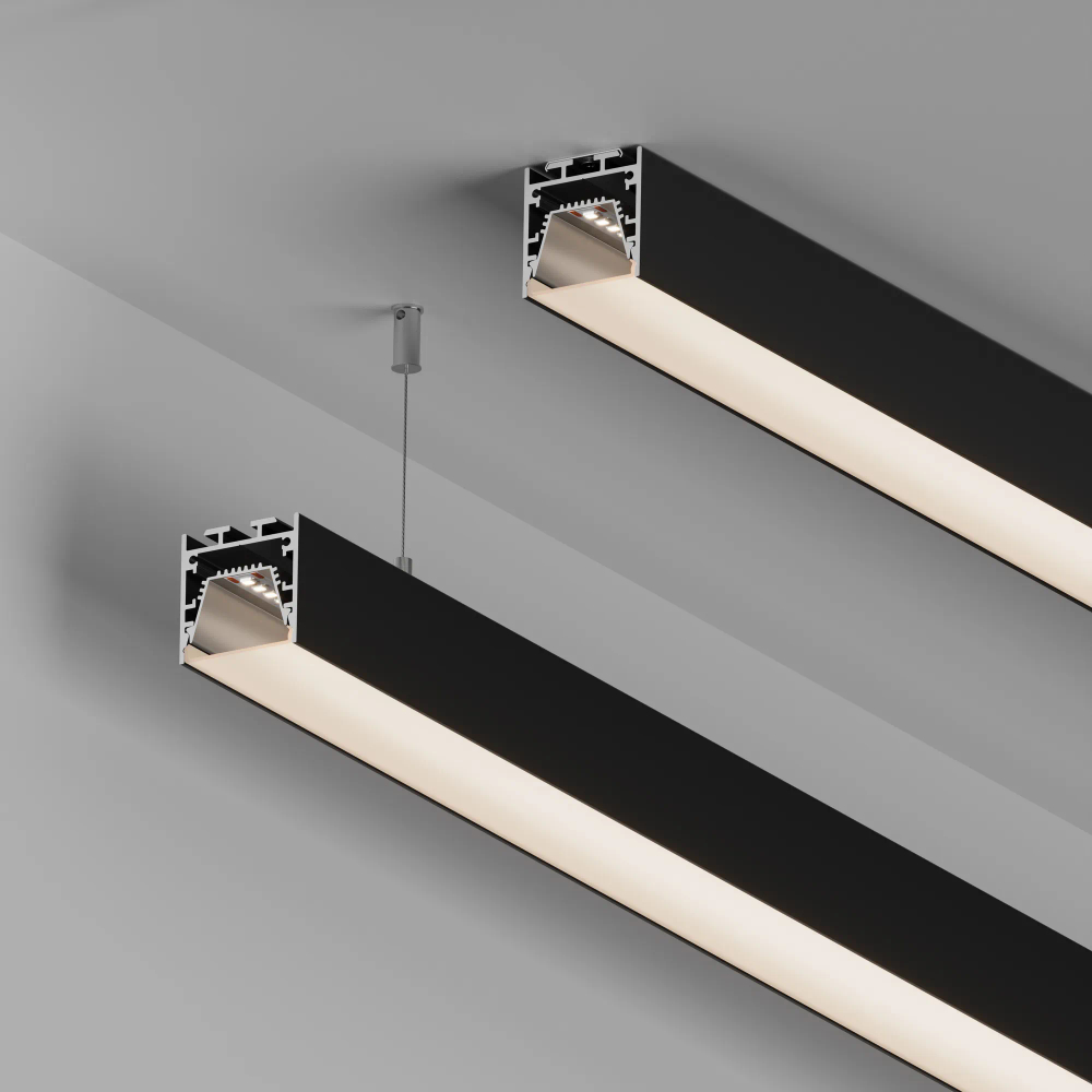 Профиль LINE-3535-TRAY-2000 BLACK (Arlight, Алюминий) 062192