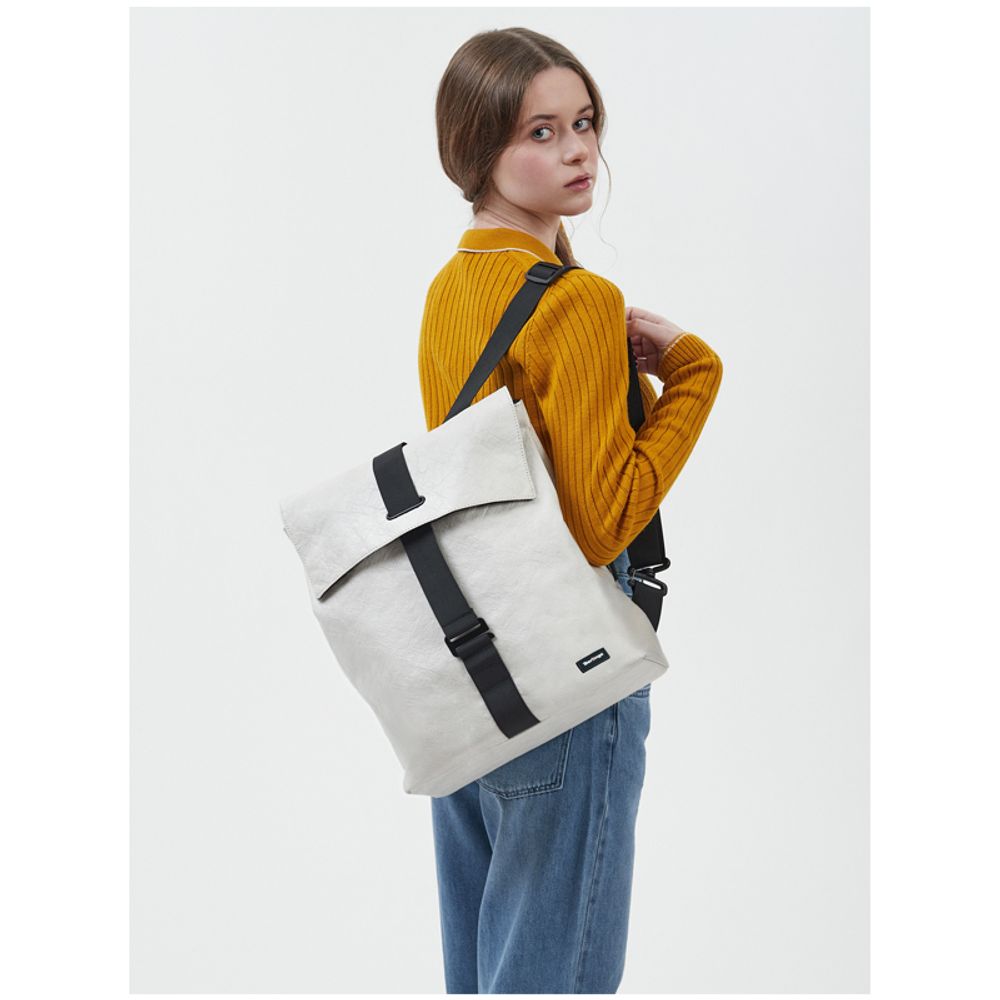 Рюкзак Berlingo Trends Eco white 36*28.5*13см, 580 гр., 1 отделение, тайвек