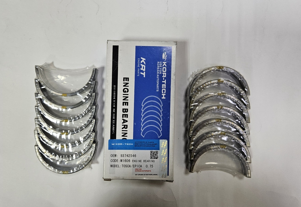 Вкладыши шатунные и коренные +0.75 Chevrolet Epica Kor-Tech