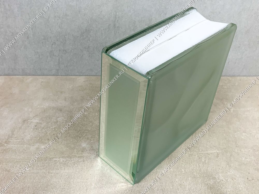 Торцевой элемент для стеклоблока, 187x72x4 - Зеркало матовый