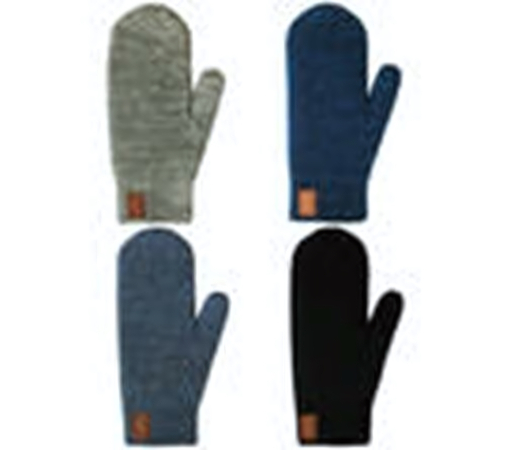 Варежки серый меланж р. 14, 1 шт.