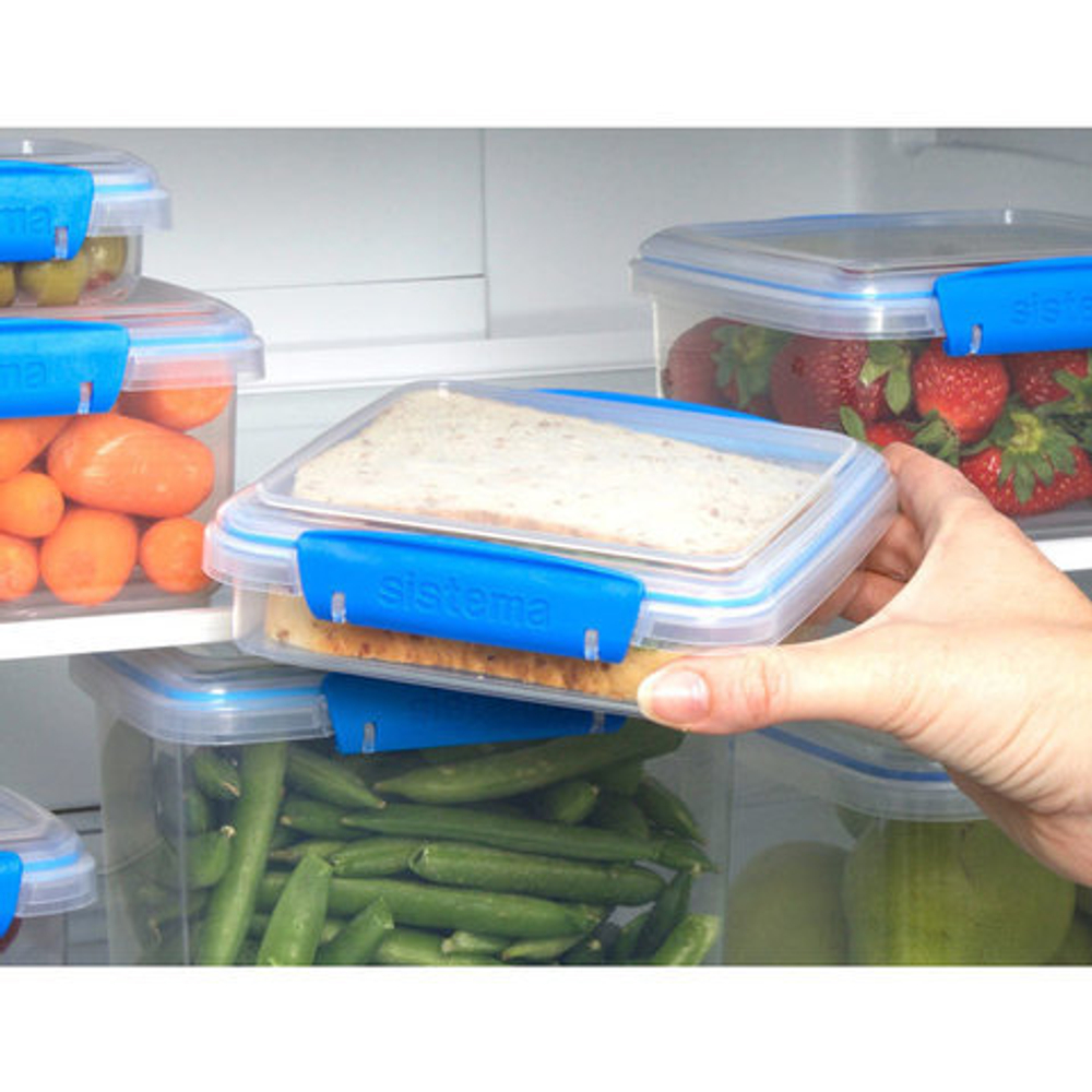 Набор контейнеров для сэндвичей 3шт 450мл Sistema Fresh синий