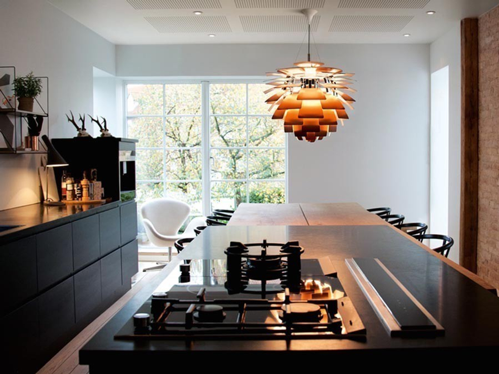 Pendant design lamp PH Artichok by Louis Poulse D48 (Silver)