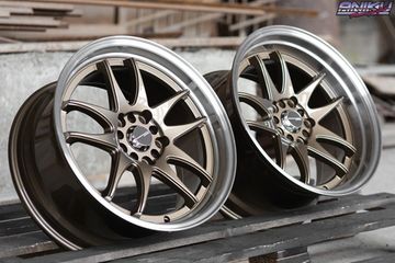 Комплект разношироких дисков Work Emotion CR2P R17 8/9j ET+35/+25 5*100/114.3 Bronze ML