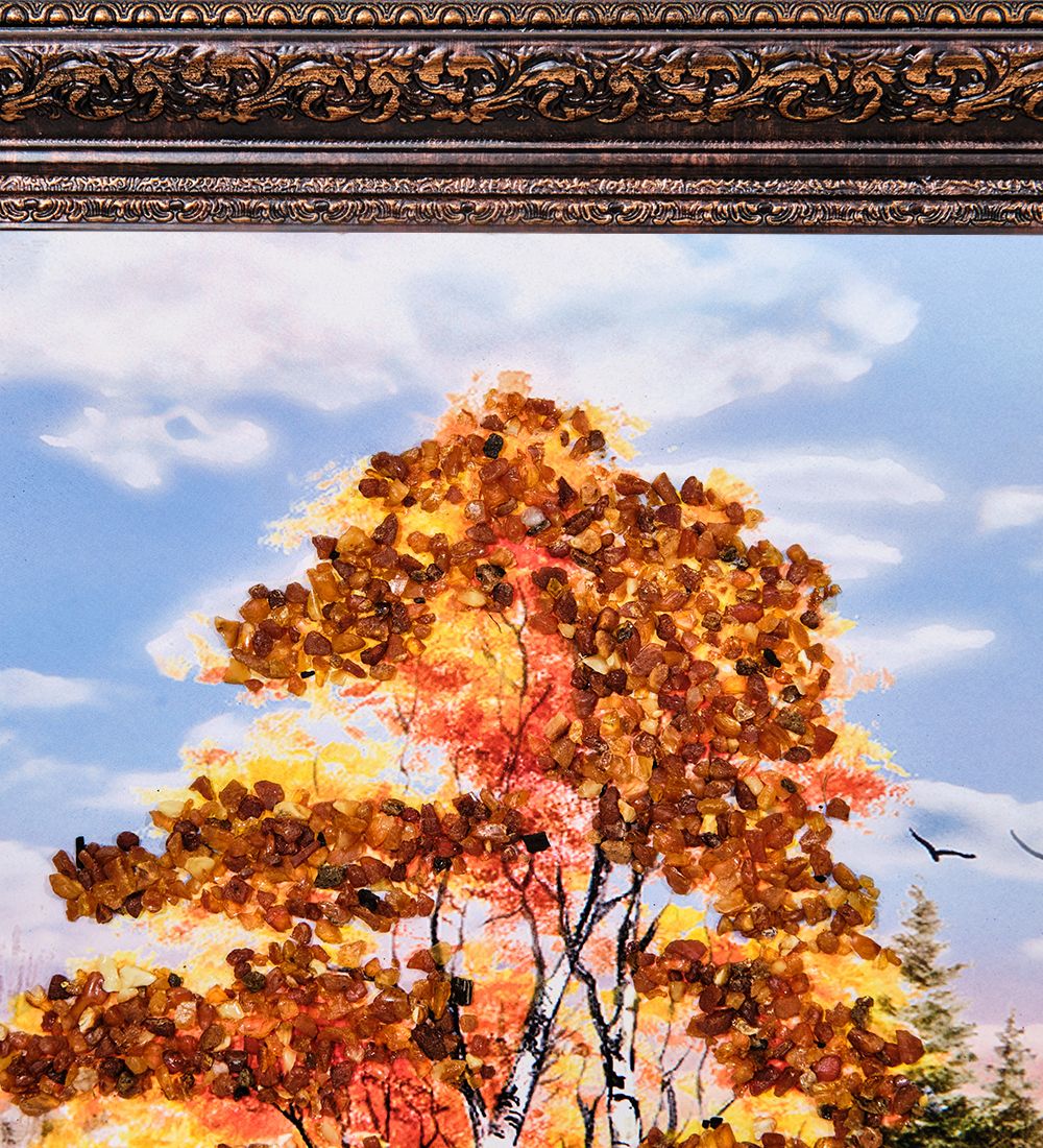 AMB-11/11 Картина «Красота природы» (с янтарной крошкой) 50х80см