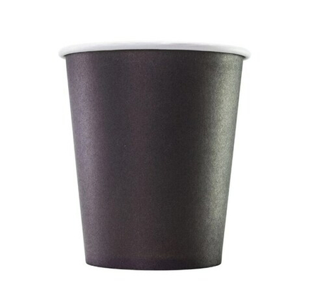Стакан бумажный 1 сл 250 (280) мл d=80мм для горячего черный (75шт)