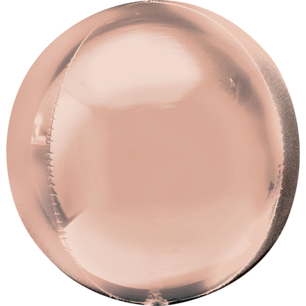 А Сфера 3D, 21"/54 см, Металлик, Розовое золото (Rose Gold), 1 шт.
