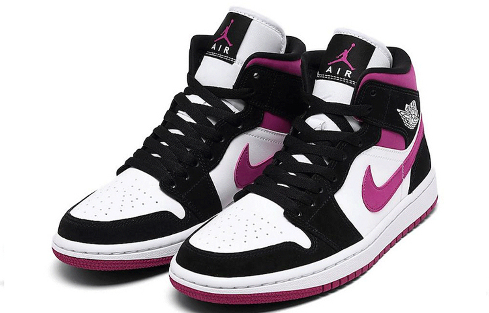 Кроссовки Jordan Air Jordan 1 Mid Magenta (Женская размерная сетка)