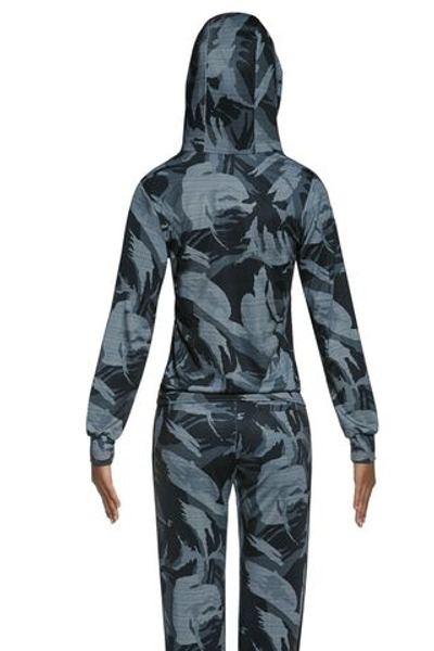 Толстовка с капюшоном для фитнеса Athena (Размер: L) (Цвет: серый камуфляж)