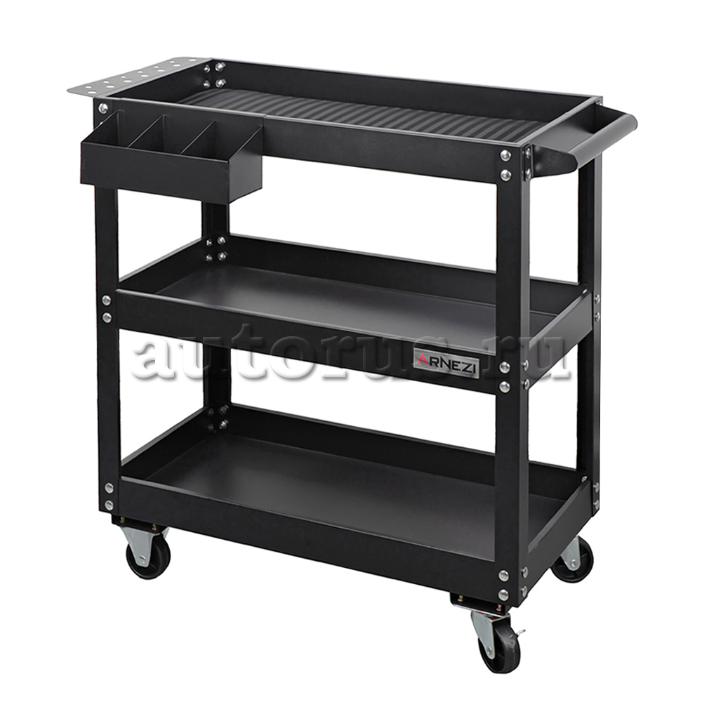 Тележка инструментальная 3-х полочная с держателями ARNEZI R7201103