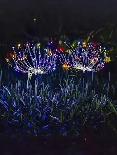 Уличный светильник на солнечной батарее Одуванчик радужный, комплект 2 шт.