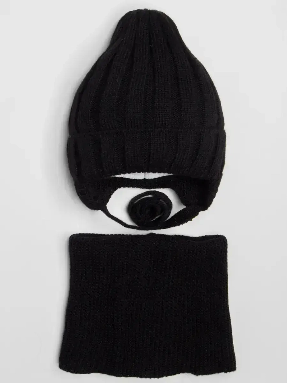 Шапка детская осенняя со снудом