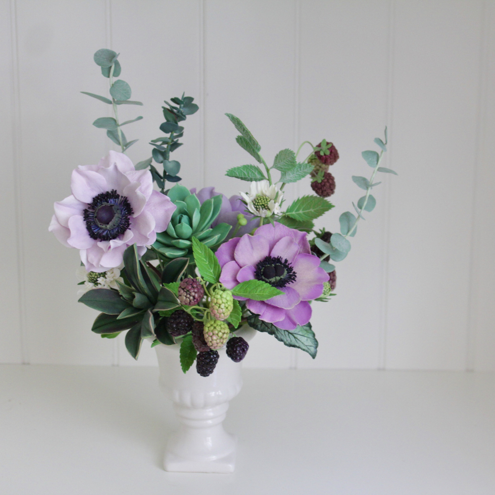 Силиконовый молд вайнер для лепки Анемона и Магнолии