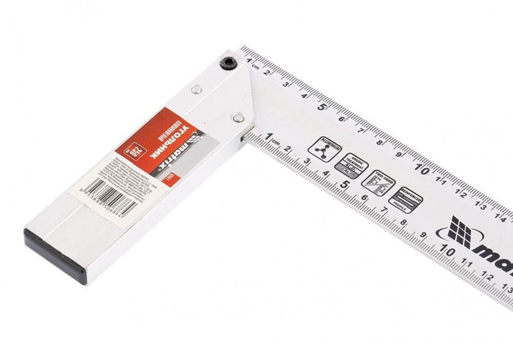 32471 Угольник, 250 мм, алюминиевый, литой Matrix