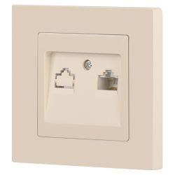 Розетка Intro Accent 6-303-02 информационная RJ45, IP20, СУ, слоновая кость