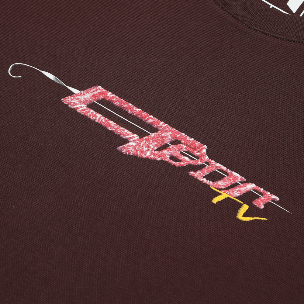 STVOL.TV "MEAT" LOGO TEE  — BROWN