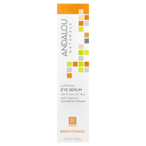 Andalou Naturals, Осветляющая сыворотка для области вокруг глаз, для придания сияния, 18 мл (0,6 жидкой унции)