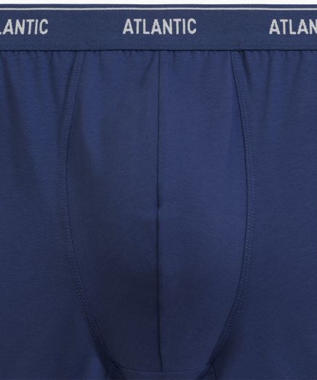 Трусы мужские боксеры (2шт), Atlantic 2RMH-011, хлопок, серый меланж + темно-голубой