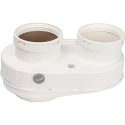 STOUT Элемент дымохода Ø80/80 адаптер для подкл. разд. труб (совместимый  Bosch (фланец ) PP-Ryton