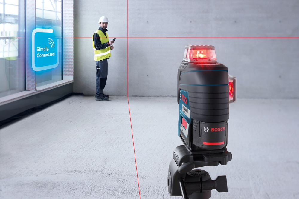 Лазерный нивелир BOSCH GLL 3-80 C с батарейками и адаптером 0601063R00