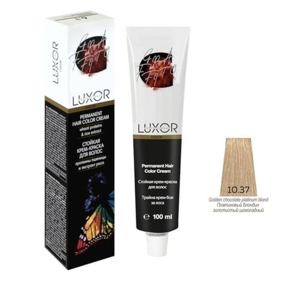 10.37 GR Платиновый блондин золотистый шоколад. крем-краска LUXOR Professional 100мл