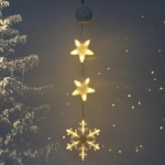 Фигура светодиодная «Снежинка» 16.5*17.5 см (батарейки 3 ААА), 1 реж, Теплый белый
