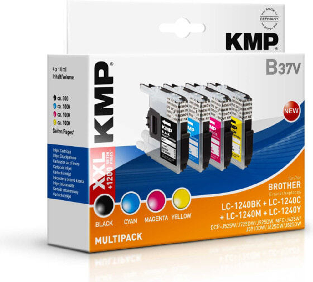 KMP B37V Черный, Голубой, Пурпурный, Желтый 4 шт 1524,0050