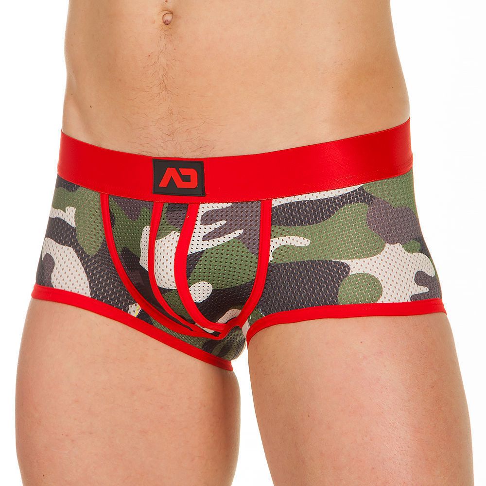 Трусы мужские джоки камуфляжные с красной резинкой ADDICTED