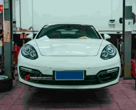 Передний бампер с LED фарами в стиле 971.1 2016–2020 для PORSCHE PANAMERA 970.2 2013–2016