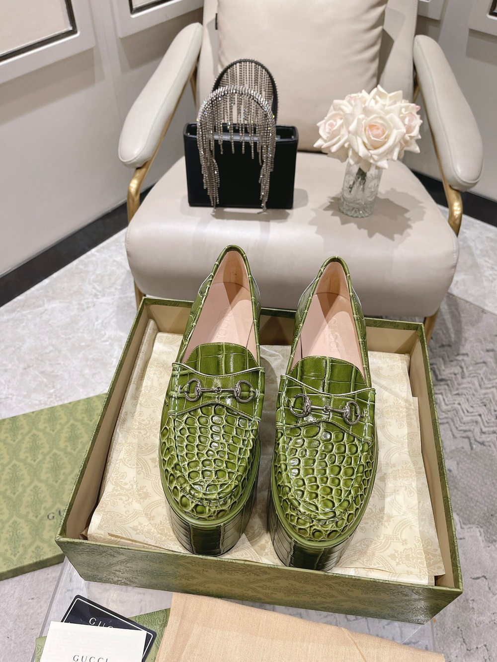Gucci Horsebit Platform Loafer