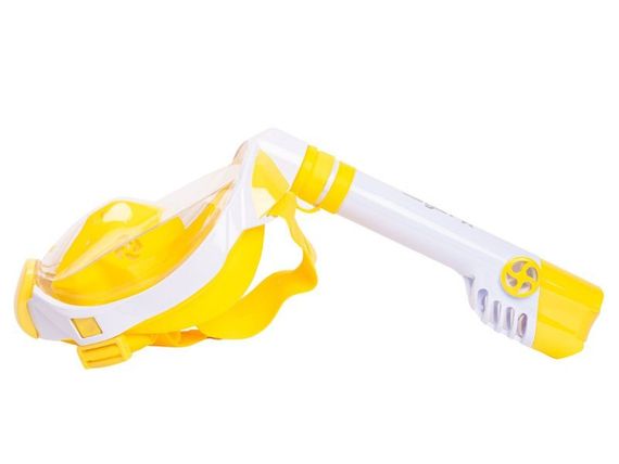 Маска детская полнолицевая Sargan Галактика премиум белая/желтая