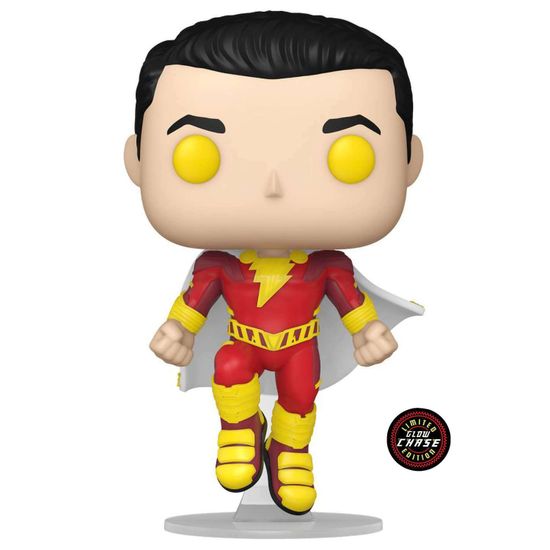 Фигурка Funko POP! Movies Shazam 2 Shazam w/(GW) Chase (1277) 69120 / Фигурка Фанко ПОП! по мотивам фильма "Шазам! Ярость богов", Шазам (ЧЕЙЗ)