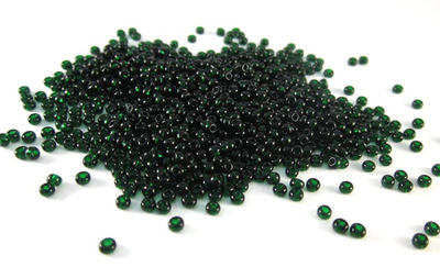 Бисер 6/0 PRECIOSA, 50г, тёмно-зелёный