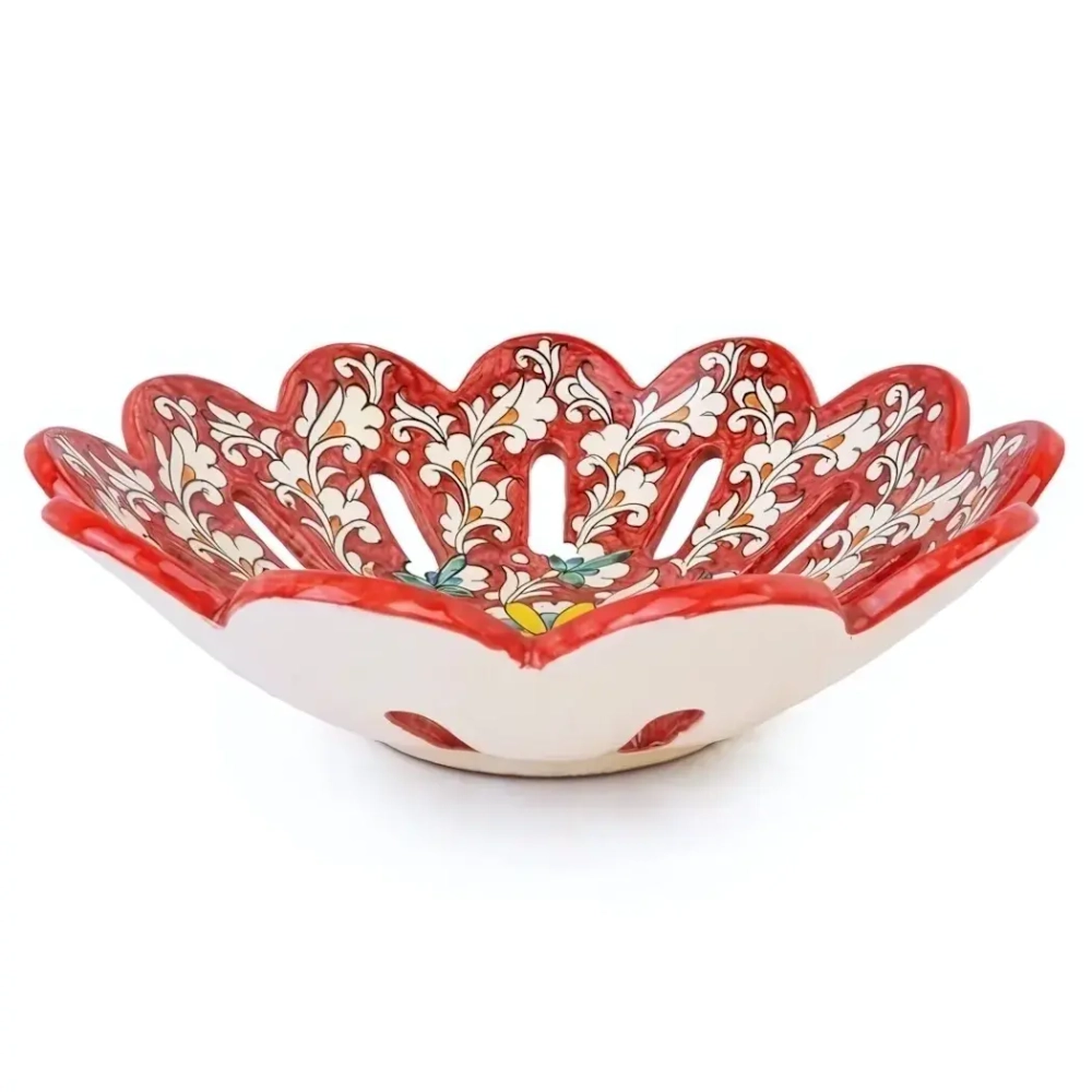 Фруктовница Риштанская Керамика 25 см, микс