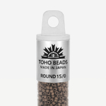 Японский бисер TOHO Round 15/0 (№221F), металлизированный, непрозрачный матовый