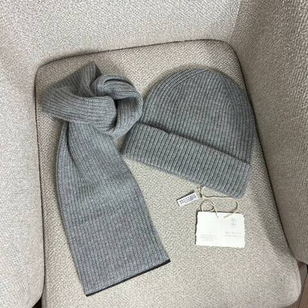 Комплект Brunello Cucinelli (шапка + шарф)