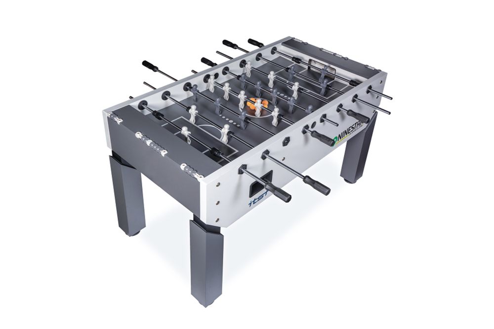 Игровой стол - футбол "Nine Star Iron Pro ITSF Grey" (144х75,5х90)_D2