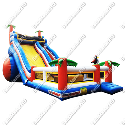 Надувной батут-горка "Супер-волна" 12*5*8 м