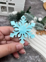 Новогодняя елочная игрушка Снежинка