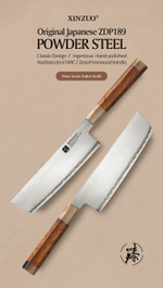 Кухонный нож Xinzuo X05Z Nakiri нож 7 дюймов клинок ZDP189 рукоять железное дерево и кость, длина лезвия 18,3 см