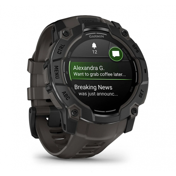 Garmin Instinct 3 AMOLED Black — умные часы 50 мм с ярким дисплеем и GPS