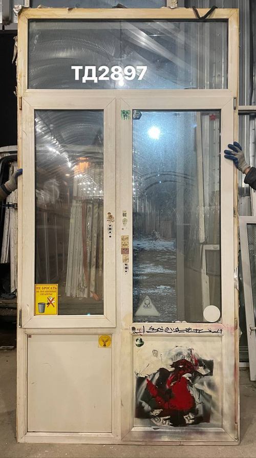 Дверь Пластиковая Б/У 275(в) х 141(ш) (Балконный блок)