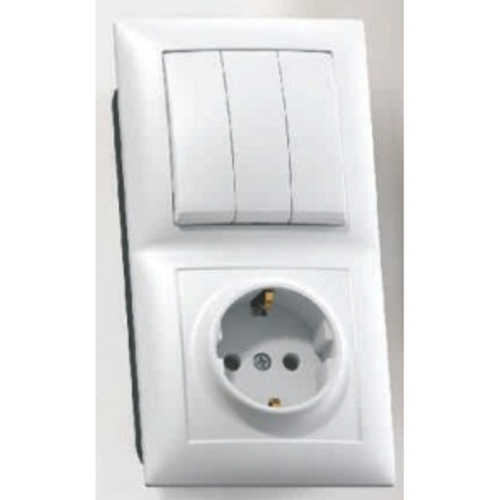 Блок Сп БКВР-410 3-кл вкл+роз б/заземлением