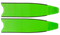 Лопасти Leaderfins Neon Green Ice (стеклотекстолит) зеленые, с черной отбортовкой, без наклейки, 20°