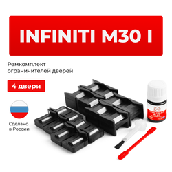 Ремкомплект ограничителей дверей Infiniti M30 (I) F31 (4 двери, тип 32+39) 1989-1991