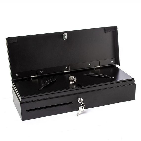 Денежный ящик POScenter 460K 460x170x103, распайка Штрих, черный