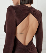 Платье Elisabetta Franchi - коричневый(ABR2451E2)