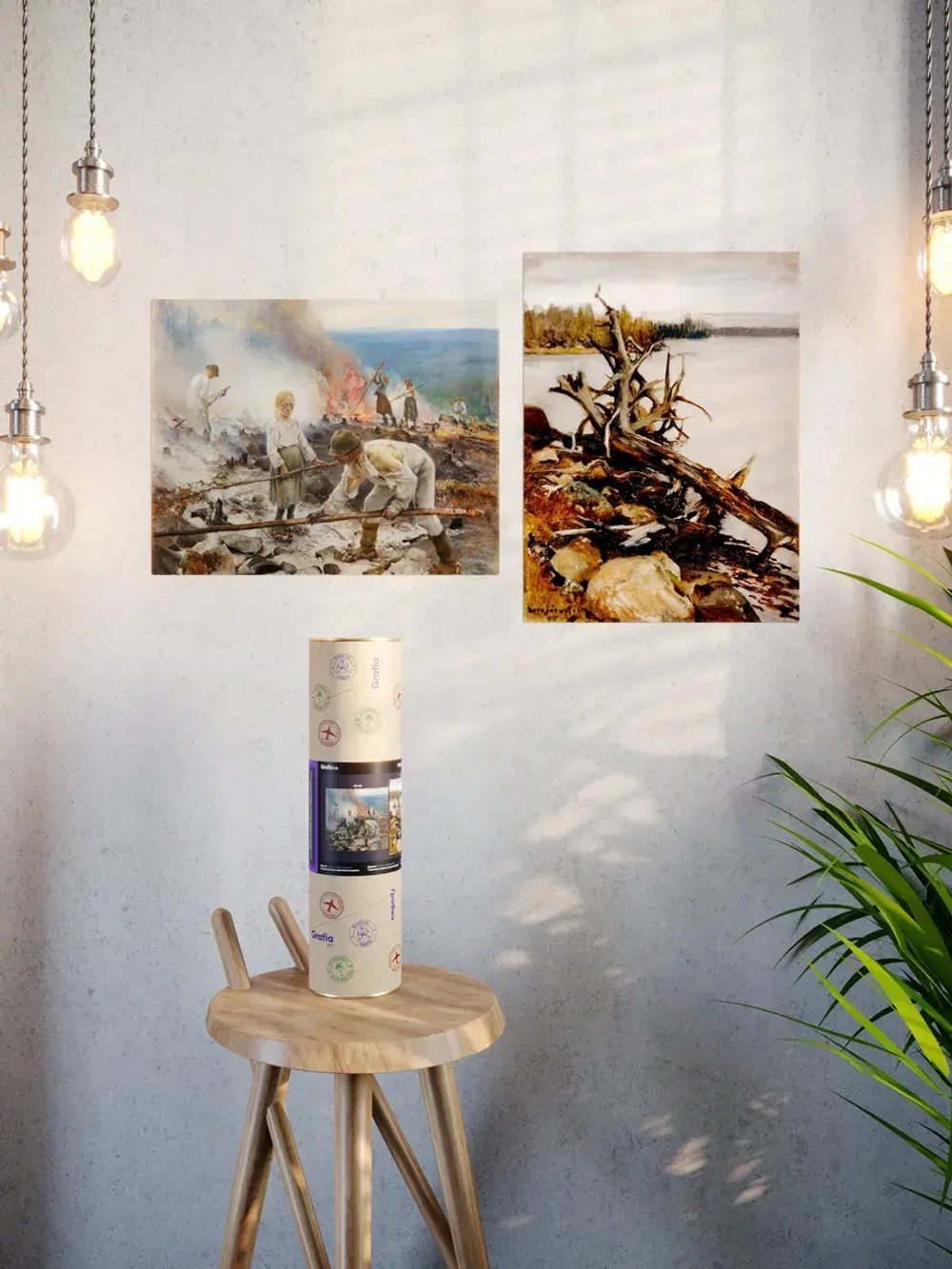 Картины-наклейки на стену для декора интерьерные №300